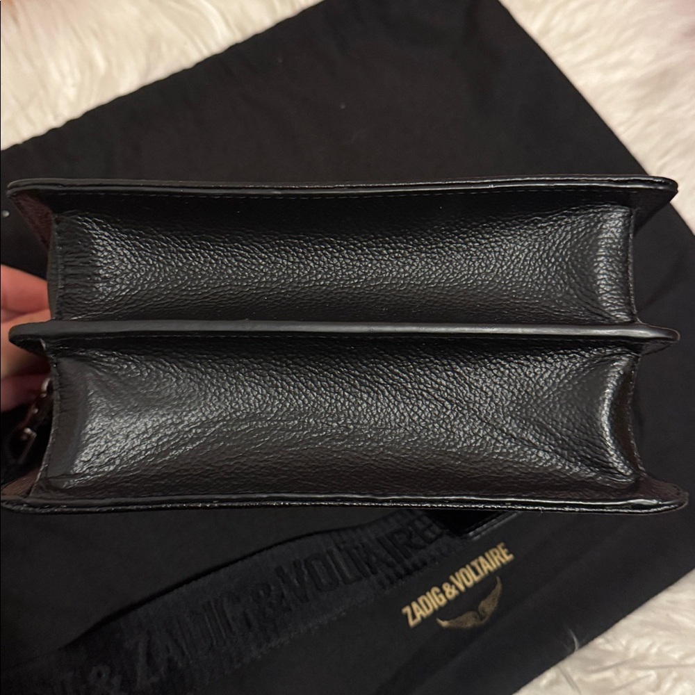 Zadig & Voltaire Lolita Wings Black Leather Shoulder Crossbody Bag - Picture 8 of 10